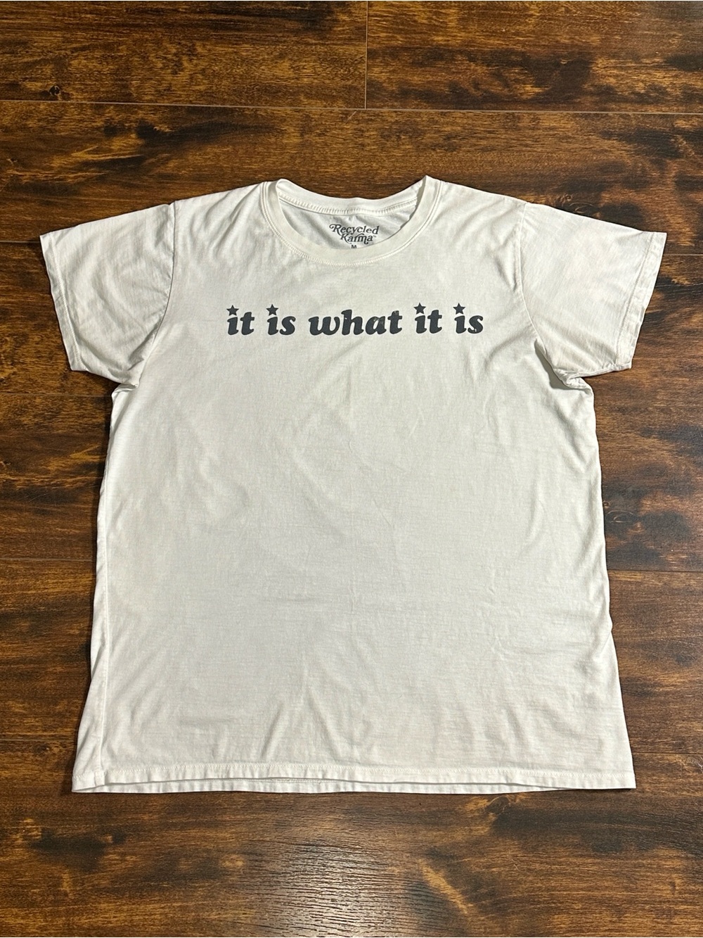 🤍 Recycled Karma It Is What It Is Graphic Tee White Medium